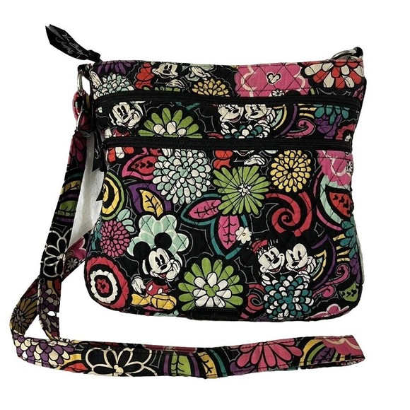 Vera Bradley Bags Vera Bradley Disney Triple Zip Hipster Mickeys Magical Blooms Crossbody
